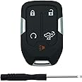 TALKMOON Replacement Keyless Entry Remote Key Fob Shell Case for 2022 2021 2020 2019 Chevy Silverado and GMC Sierra 1500 2500HD 3500HD Car Key Fob Cover (5 Button-C)