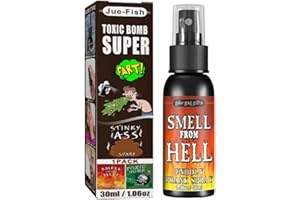 GNAUMORE Jouets Puants Spray,Blague Sprays,Liquide Ass Fart Spray,Petit Liquide Puant,Puant Pet Prank,Jouets Délicats Spray,Cadeaux pour Péter Enfants Adultes,Goût D'enfer