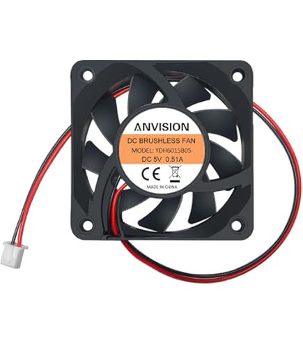 Fan 12V DC 0,78W 60x60x20mm 32,3m³/h 4200U/Min 32,3m³/h Sunon