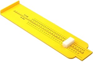 Cathcart Elliot Appareil de mesure de pied - Enfants 2-13, Adultes 1-15 | EU 17-51 - Comprend une règle cm/mm - Jauge de taille de chaussures pour bébés, enfants et adultes - Outil de mesure de pied à