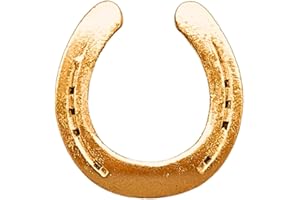 Generisch Hufeisen, Hufeisen Kupfer, Hufeisen glänzend, Glücksbringer (Gold - Effekt)