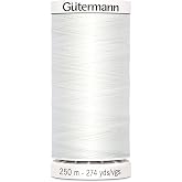 Gutermann Sew-All Polyester Thread, White, 250 m