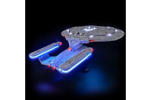 LIGHTAILING ljusset för Lego-10356 U.S.S. Enterprise NCC-1701-D – LED-belysningsset kompatibel med Lego byggstenar modell – m