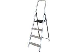 Arcama DN04 - Escalera domestica (aluminio, 4 peldaños, EN131)
