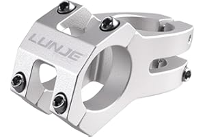 TRIWONDER Potence VTT Courte en Alliage d'Aluminium 25,4 mm 31,8 mm Potence de Guidon de Vélo pour Vélo de Route BMX