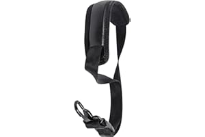 KOPEME LUOFANG Adjustable Length Saxophone Neck Strap Soft Sax Leather Breathable Strap Padded Upgraded for Alto and Tenor Saxophone