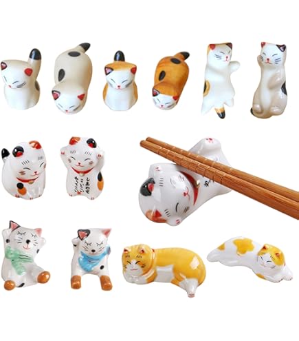 6 Repose-baguettes En Céramique Motif Fleur De Cerisier – Décoration De Table Pratique Et élégante - 8