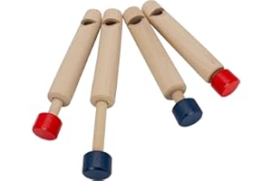 GICO Flûte à Coulisse en Bois avec Changement de tonalité Multicolore 4 pièces- 7926