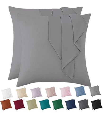 Sweetnight Hoofdkussen, 80 x 80 cm, kussen, set van 2, zacht en ondersteunend, buikslaapkussen, dubbele doek, gewatteerd, wasbaar, 1300 g, polyestervezelvullingen met ritssluiting, veganistisch wit