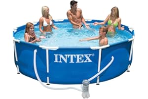 Intex 10ft Diameter x 30in Deep Metal Frame Pool (with pump) #28202