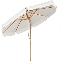 Sekey® Sonneschirm 300 cm Holz-Sonnenschirm Marktschirm Gartenschirm Terrassenschirm Rund UV50+