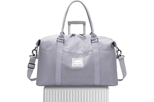 Hayayu Weekend Bag for Women Overnight Bags Travel Duffel Carry on Luggage Holdalls for Women Sports Bag Gym Bag Weekender Handbag, 55x27x18cm