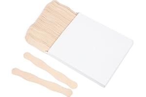 ANTETOK Bastoncini in legno per lecca-lecca e ghiaccioli per artigianato, 20 cm, 50 pezzi, per matrimoni e artigianato, bastoncini per lecca lecca grandi e larghi