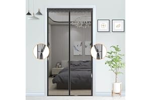 AHYDFSR Zanzariera Magnetica per Porte 100x210cm,Tende Zanzariere con Calamita per Finestre,per Porte Anti Zanzare Calamite Tenda Anti Zanzare Insetti Facile da installare per porte da balcone, terrazze,Nero