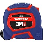 WORKPRO WP261008 3Mx16mm/10Ft. Nylon Coating Yellow Steel Strip Meter