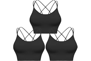 Sykooria Reggiseno Sportivo Donna Top Reggiseno Donna Senza Ferretto con Imbottito Top Donna Fitness Supporto Bustino per Yoga Running S-XL