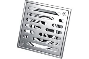 YOSOO Kwadratowy odpływ prysznicowy ze stali nierdzewnej Kwadratowy syfon przeciwzapachowy do łazienki o szerokości 110 x 110/150 x 150 mm (Rozmiar: 110 x 110 mm)