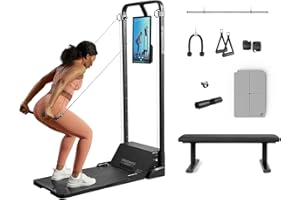 Speediance Smart Home Gym System, Gym Monster Multifunktionale Smith Maschine Home Gym Power Cage, Tragbare Kabelmaschine für Home Workout, Ganzkörper-Krafttraining Fitness Übungsgerät