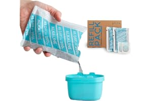 Phox Brita Compatible - Eco Refillable and Reusable Filter Cartridge, Alkaline pH, Added Magnesium and Alkalinity Compatible with Maxtra and Maxtra+ (Alkaline)