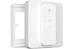 IYOKI® Standard Cubierta de Interruptor para Philips Hue Dimmer V2, Compatible con Hue Switch Cover, Adaptador de Placa de Interruptor de Luz Remoto, 1-Gang (1-Pack)