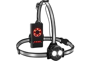 Fashioz Luce Running, Luce Corsa Ricaricabile USB, 500 Lumen, Regolabile a 90°, Luci Corsa Notturna con 4 Modalità, Strisce Riflettenti Professionale Lampada Corsa per Sport all'aria Aperta