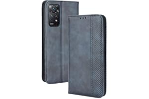 Dedux Flip Funda para Xiaomi Redmi Note 12 Pro 4G, Tapa de Billetera de Cuero Retro Cierre Magnético Folio Soporte Ranuras para Tarjetas. Azul