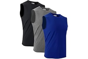 MeetHoo Canotta Sportiva Uomo Tank Top Senza Manica Canotte Palestra Maglia Senza Maniche Girocollo Sport Sportivi Estiva Bodybuilding per Running Gym Corsa