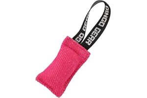DINGO GEAR WWW.DINGOGEAR.COM 1977 Dingo Gear S00306 - Mini salsiccia in cotone e nylon, con manico 5 x 10 cm, colore: Rosa