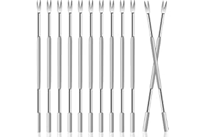 LZMDISU 12 Pcs Seafood Forks Picks, Stainless Steel Lobster Fork Multitool Seafood Tools Nut Fork for Picnic Kitchen Oysters, Crab Leg