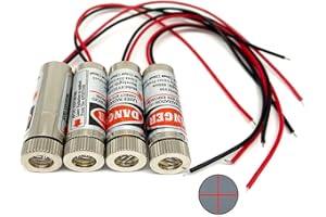 BEITESI Rotes Lasermodul Industrielles Lasermodul Die Brennweite kann eingestellt werden (traverse-4pack)