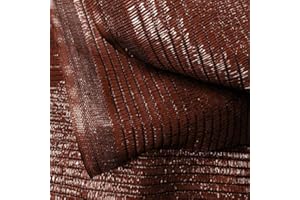 BONERVA | Malla Plana de sombreo y ocultación | Color Marrón | 90% ocultación | Tejido con Telar Plano | Malla de protección para jardín y Agricultura | Varias Medidas (1.5x100 Metros)