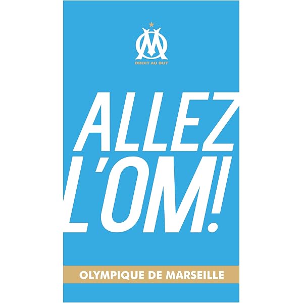 Écharpe Officielle Olympique De Marseille OM – 140 Cm, Collection 100 % Supporter Phocéen