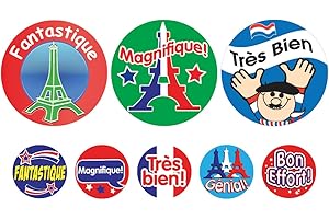 SuperStickers Lot de 1240 autocollants de louange français.