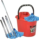 Demonte Metal Sap ve Mikrofiber Havlu Mop Hediye Full Paspas B&uuml;y&uuml;kBoy Sıkmalı Kovalı Temizlik Seti