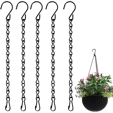 Lot De 20 Crochets Suspendus Pour Pots De Fleurs - En Plastique Résistant - Pour Suspension Intérieur/extérieur - Idéal Pothos, Jardinières - Installation Facile - 5
