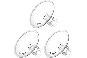 Maymom MyFit flänsar tefat guldpaket 13 14 15 mm kompatibel med Medela-bröstpumpar och Maymom bred bas och smala baskontakter