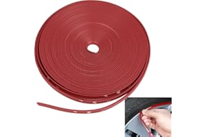 Auto Rad schutzring, FaJoek 8m/rolle Auto Felgenschutz Streifen, Felgenstyling Rim Protector, Felgenschutzschutz Ringe, Selbstklebende Protektor-Band, Auto Dekoration(Rot)