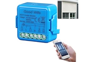Good Wife Interruttore Tapparelle WiFi, Modulo Comando per Tapparelle Elettriche, Controllo Vocale con Alexa e Google Home, App Smart Life, Timer Switch per Persiane Avvolgibili e Tende, 300W (1)