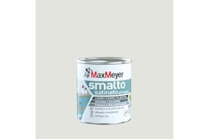 Maxmeyer Smalto All'Acqua Poliuretanico Satinato Bianco Ghiaccio 0,125 L