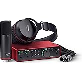 Focusrite Scarlett 2i2 Studio Gen 4 Ses Kayıt Paketi: Şarkı Yazarları İ&ccedil;in Kayıt, Yayın ve Podcasting İ&ccedil;in Kondansat&ouml;r Mikrof
