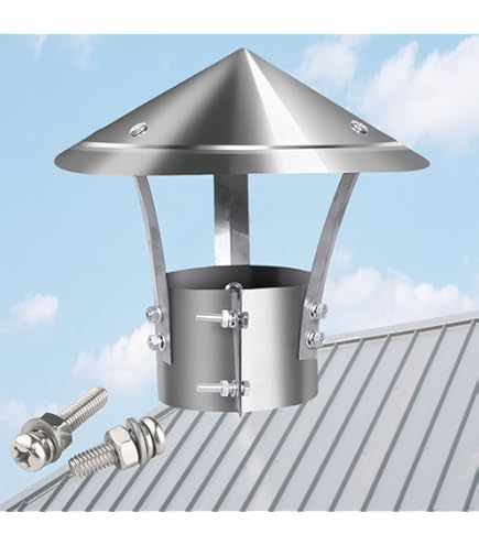 QWEASDF Chapeau Cheminée,Chapeau De Cheminée Pare Pluie