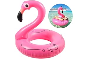 Flamingo Aufblasbar Pool Ninonly Flamingo Schwimmring ca. 110 cm Aufblasbare Flamingo Schwimmring Pool für Erwachsene und Kinder Rosa