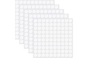 Fyguard 500 Pieces Double Sided Sticky Dots, 6mm Removable Adhesive Sticker Photo Stickers No Traces Balloon Sticky Dots for Posters, Party Decorations, DIY Art (0.5mm Thick)