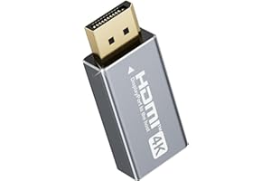 OHBUYAGN Adaptateur DisplayPort vers HDMI 4K@60Hz YCbCr420, convertisseur DP 1.2 vers HDMI 2.0 pour Lenovo, HP, Dell, PC