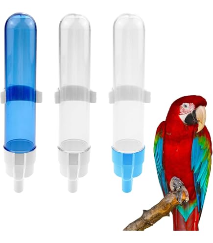 Gravity Water Feeder For Birds 1PC Bird Water Dispenser Automatic Feeder Hanging Food Gravity Fed Pet Bird Waterer