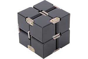 ZERODIS Infinity Cube, Fidget Toys IQ Teaser Puzzle Toy Cube Regalos Favores de fiesta Premios Alivio del estrés para niños adultos(Negro)