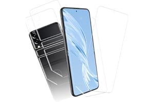 Agedate Schutzfolie für Panzerglas für Samsung Galaxy Z Flip 4/3 5G, [2 Stück] 9H Panzerglasfolie Fingerabdruck, Anti Kratzen Schutzglas, Ultra-HD, 3D-Volle Bedeckung Blasenfrei Displayschutzfolie