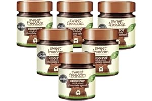 Sweet Freedom Choc Pot Chocolate Spread - 6 x 250 g | Rich Delicious Sweetness from Fruit | Great for Baking & Dessert | No Preservatives or Allergens | Vegan | Ideal For Catering & Chefs