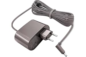 Zeeorymn Chargeur pour Dyson Animal V6 V7 V8, 26,1V 780mA, Adaptateur 1,8m, Compatible avec DC58 DC59 DC60 DC61 DC62 DC74 SV03 SV04 SV05 SV06 SV09 SV11