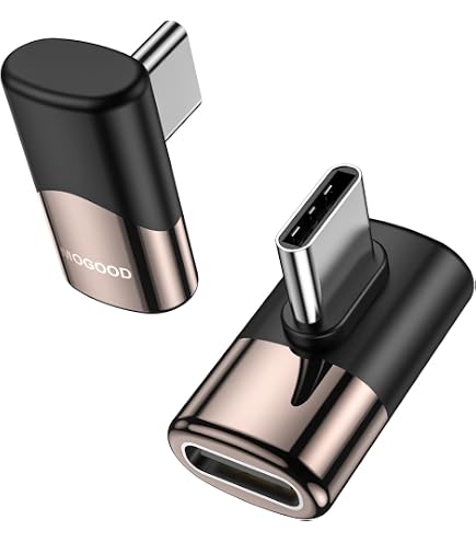HUAZIZ 3er-Set 90° USB-C Adapter Stecker Auf Buchse – 40 Gbit/s, Aluminium, Für Enge Räume & Kabelmanagement